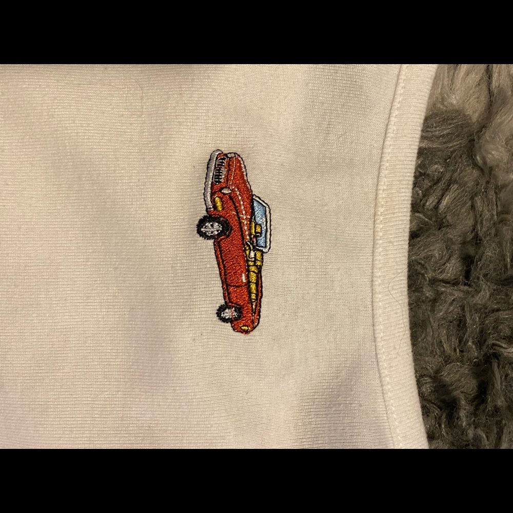 Car embroidered tank